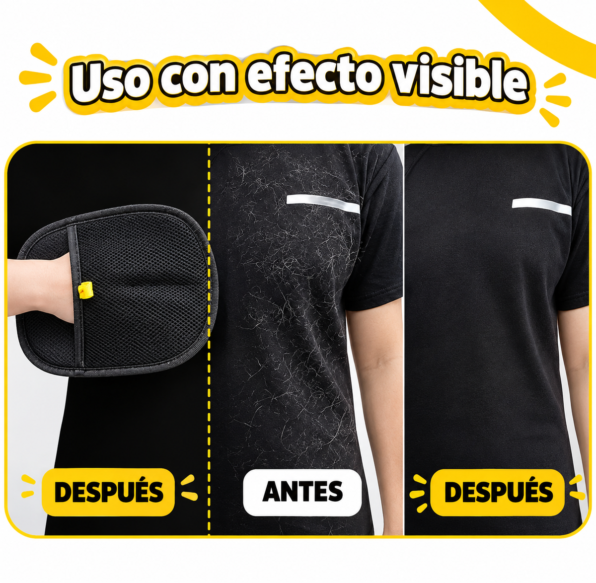 Guante Quitapelos para Mascotas